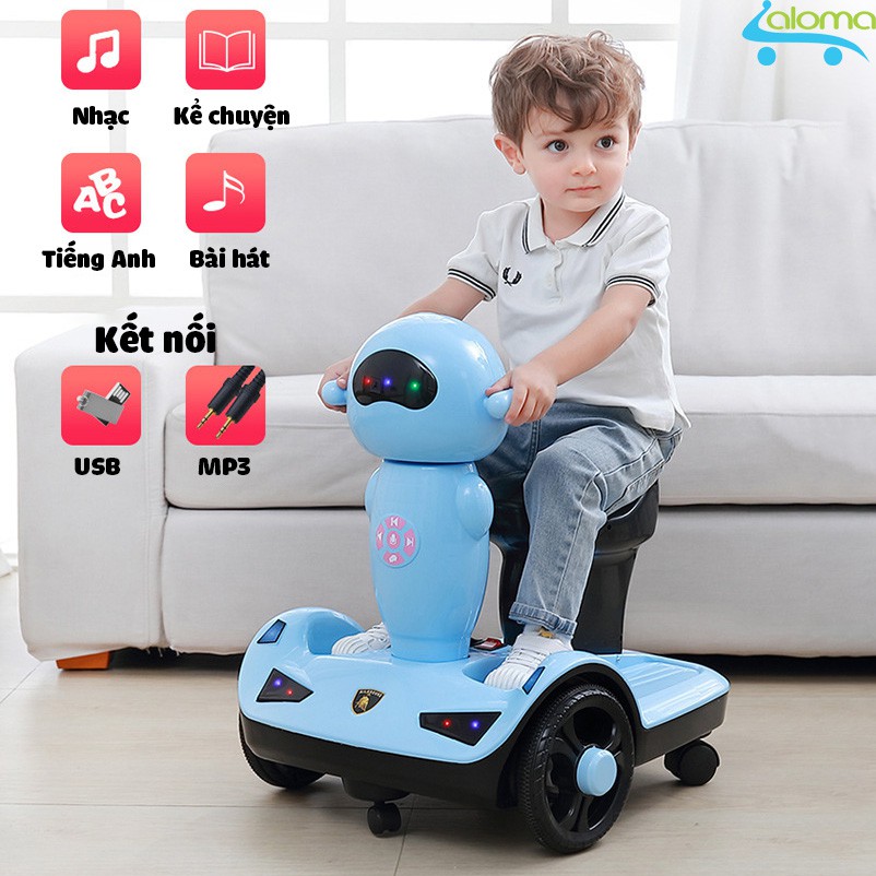 Xe điện tự lái kèm điều khiển từ xa cho bé 2-10 tuổi Udary LL-G2 có nhạc và đèn vui nhộn