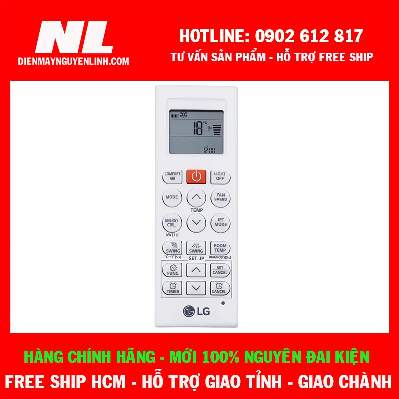 Free ship - Máy lạnh LG Inverter 2 HP V18ENF