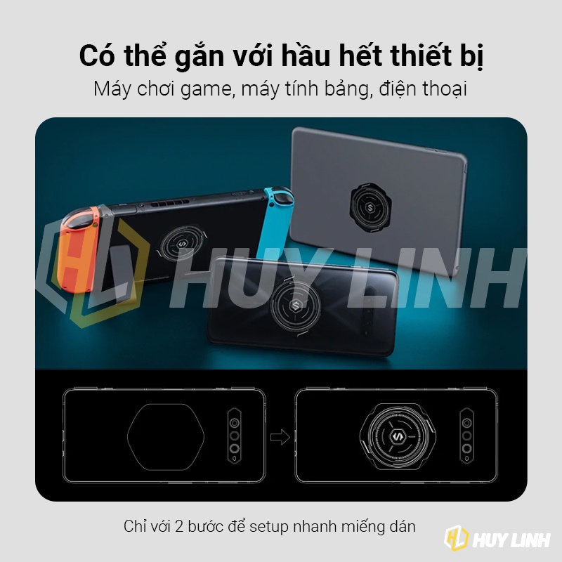 Quạt tản nhiệt từ tính Xiaomi Black Shark Magnetic Cooler BR30-AP Màu đen Phiên bản quốc tế