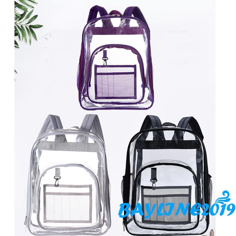 Balo đi học an toàn bằng PVC trong suốt nhiều ngăn