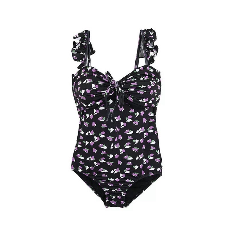 Bikini 1 mảnh LUHAZO đồ bơi nữ Bánh Bèo Hoa 2022 Quảng Châu bigsize Co Giãn Che Khuyết Điểm 2389 D7T4