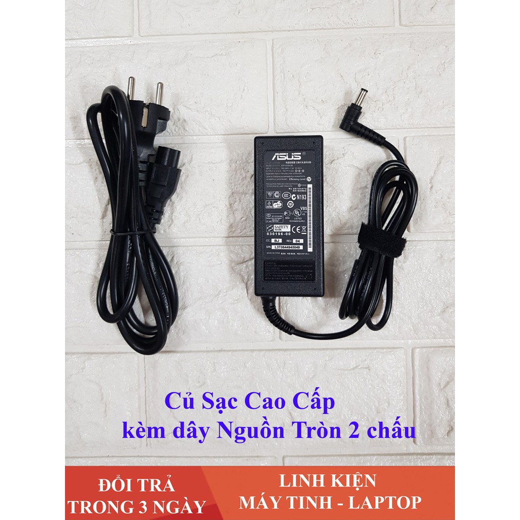 SẠC LAPTOP ASUS 19V-3.42A (ADAPTER ASUS 19V - 3.42A) - kèm dây nguồn