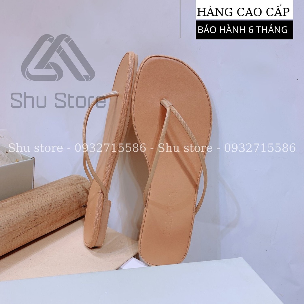 DÉP NỮ SHUSTORE - DÉP XỎ NGÓN NỮ THỜI TRANG QUAI MẢNH ĐẾ VIỀN TRẮNG FULLBOX