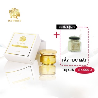 Kem Dưỡng Trắng Da Mặt D.S White Dưỡng Trắng, Makeup Chất Kem Nền Nhung Che Khuyết Điểm 25gr [Tặng Tẩy Tế Bào Chét Mặt]
