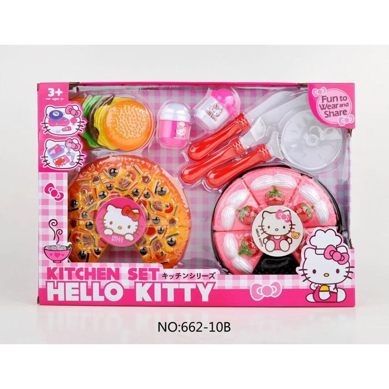 Bộ đồ chơi cắt bánh kem sinh nhật, cắt bánh pizza cho bé!