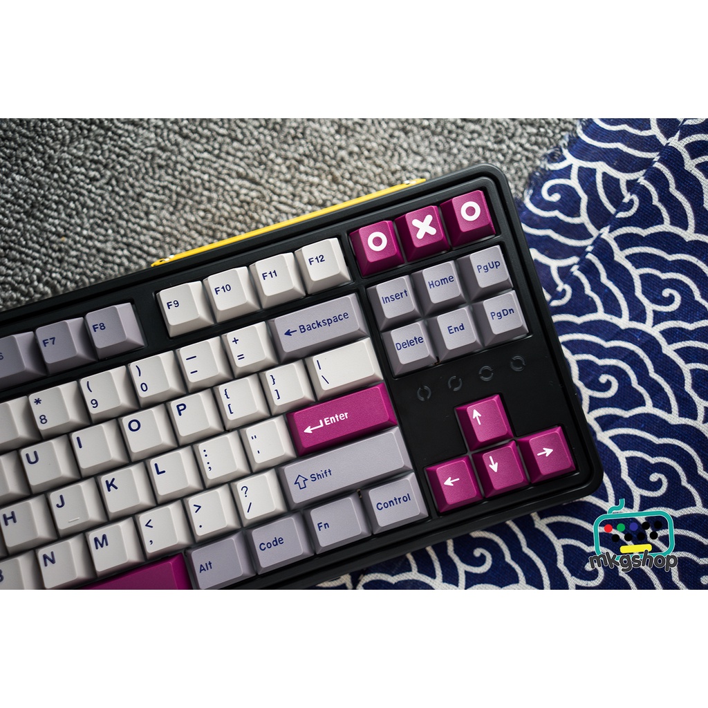 Keycap CMK DMG 173 nút in nhiệt dyesub bàn phím cơ, màu cực đẹp, cherry profile