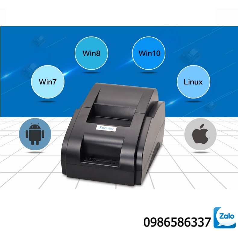 Máy in hóa đơn K58, thiết bị in đơn nhiệt và pos in bill K58 mini printer Xprinter XP-58iih - iZamo | WebRaoVat - webraovat.net.vn