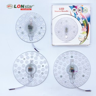 Vỉ LED Ốp Trần LONstar (12W,18W,24W,36W,48W,96W) Có Nam Châm Gắn Sau - Main LED Chuyên Thay Thế Bóng LED Đèn Ốp Trần