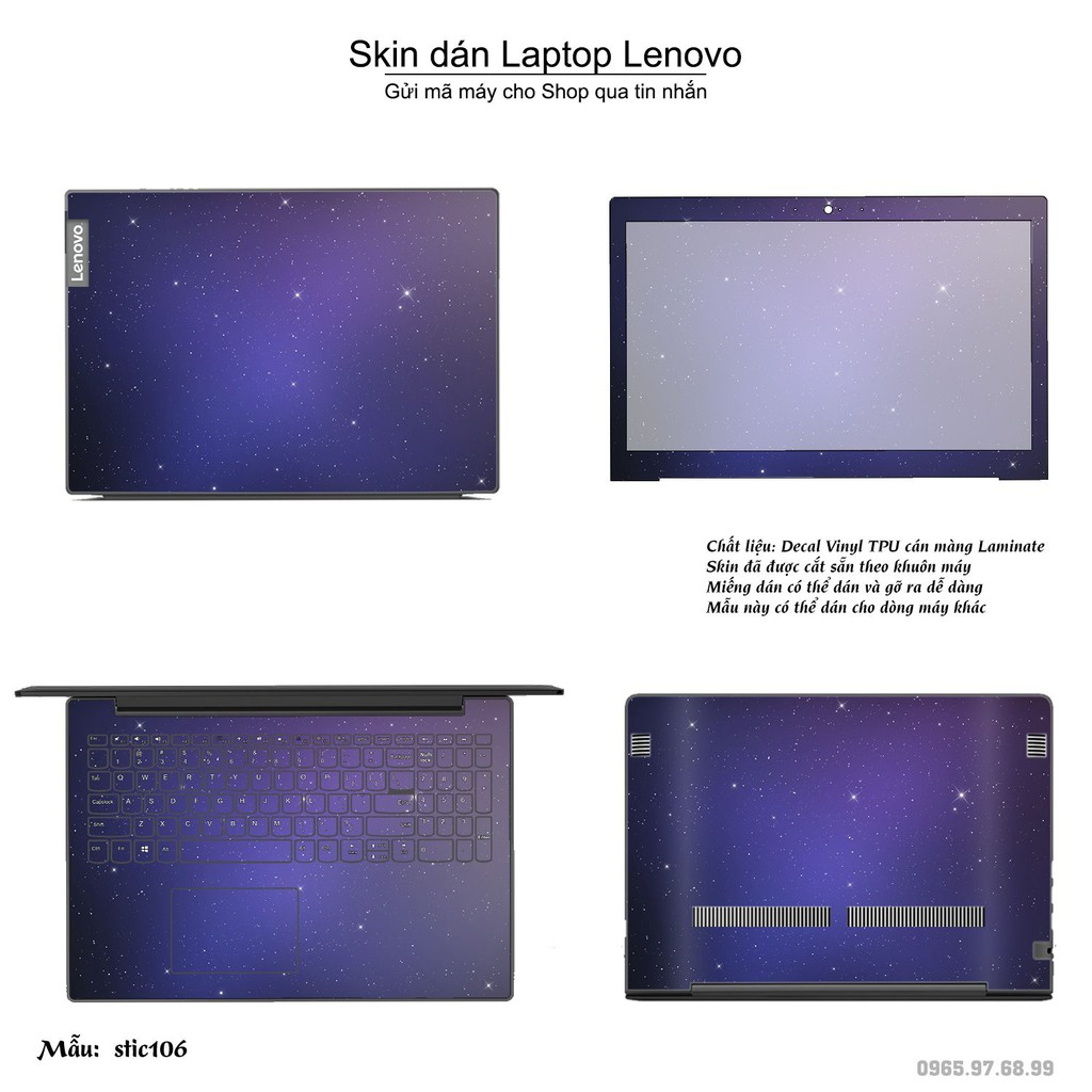 Skin dán Laptop Lenovo in hình Hoa văn sticker nhiều mẫu 18 (inbox mã máy cho Shop)