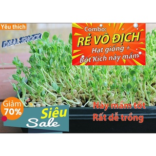 [DEAL SỐC] - Hạt giống Rau Mầm Đậu Hà Lan - 30 hạt - Tặng kích nảy mầm