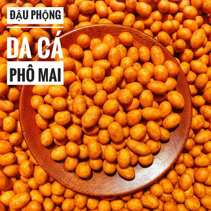 Đậu phộng da cá phô mai hũ 500gr