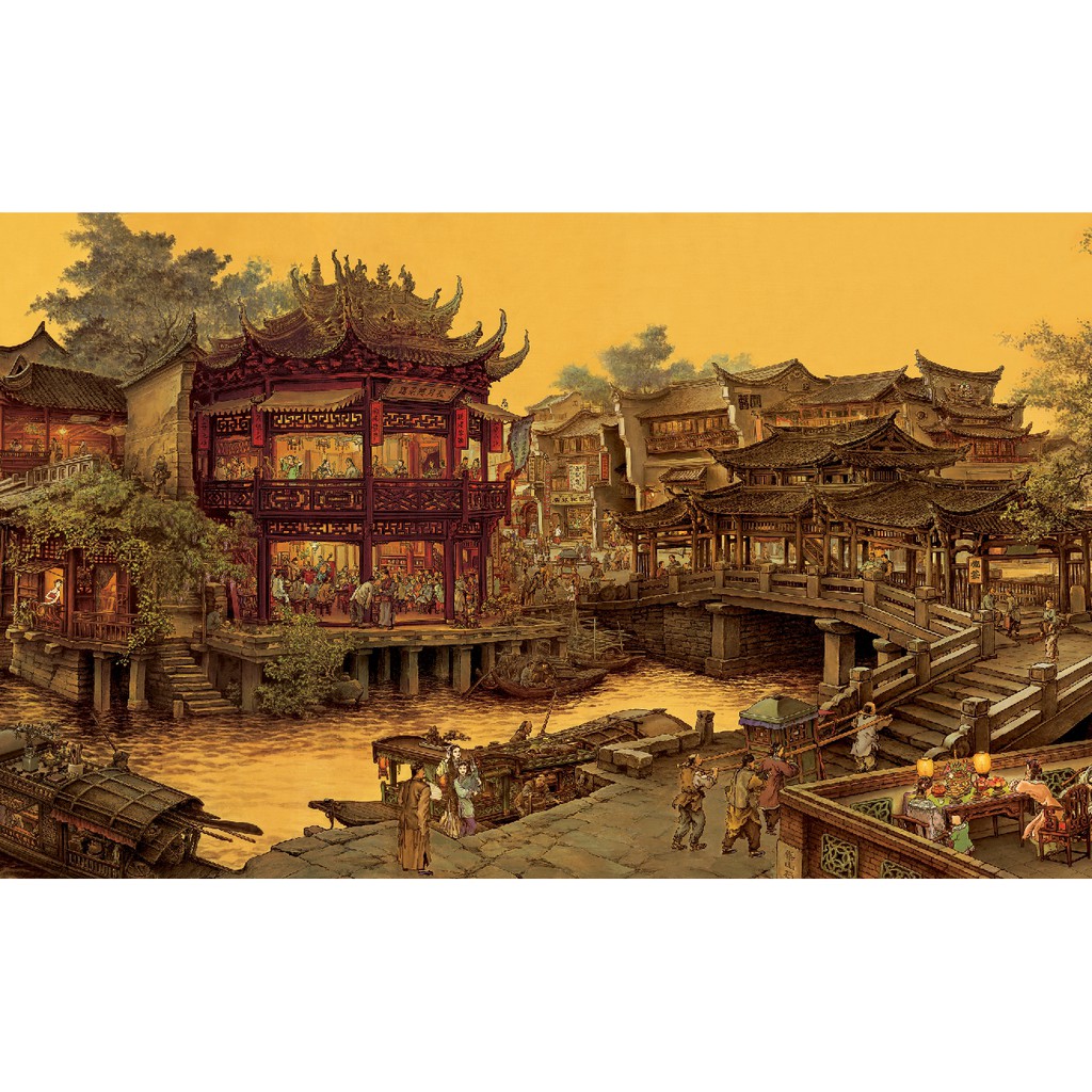 Tranh dán tường HD Nam Hương Cựu Mộng Đồ HUD0232
