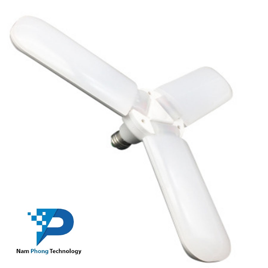 ĐÈN LED QUẠT 3 CÁNH 45W SIÊU TIẾT KIỆM ĐIỆN - THIẾT BỊ CHIẾU SÁNG THÔNG MINH CÓ THỂ ĐIỀU CHỈNH GÓC ĐỘ CÁNH QUẠT