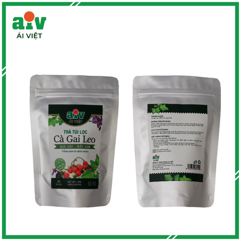 [Mã INCUBACK1416 hoàn 100% xu đơn 50K]Bịch Trà cà gai leo Ái Việt 50g - hỗ trợ chức năng gan, thanh lọc giải độc | BigBuy360 - bigbuy360.vn