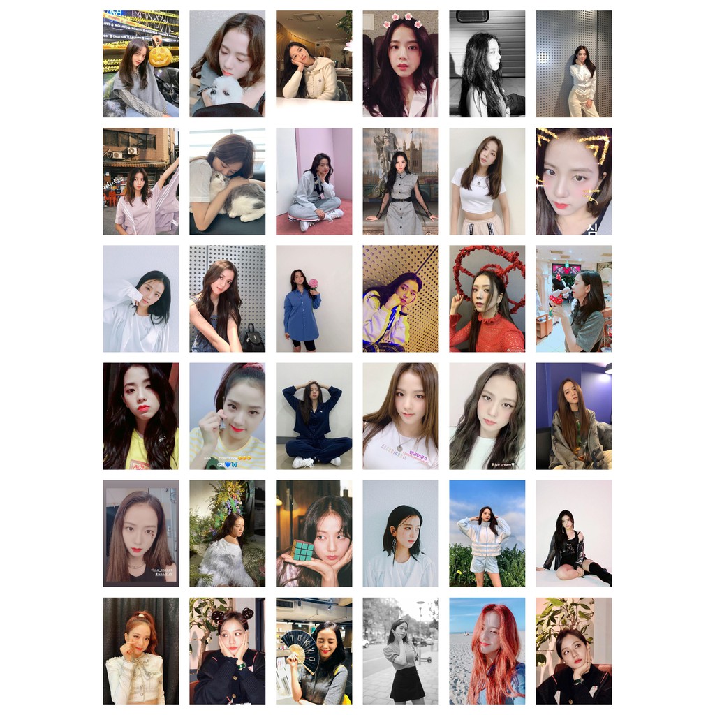 Lomo card 108 ảnh thành viên BLACKPINK - JISOO Instagram selca