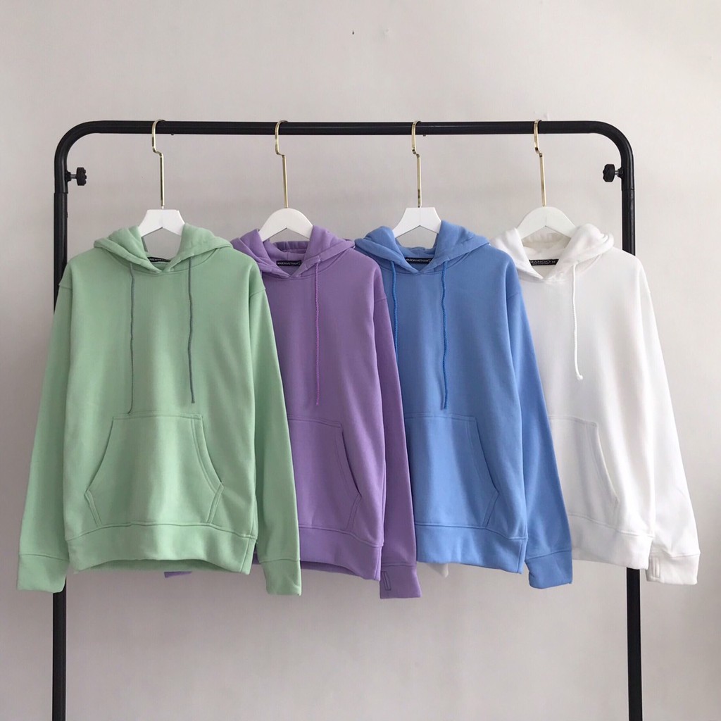 [Mã SKAMA06 giảm 8% tối đa 50K đơn 250K] Áo Hoodie Trơn Màu Xanh Đậu Cao Cấp Dáng Rộng Unisex Nam Nữ Mặc Được - MM | BigBuy360 - bigbuy360.vn