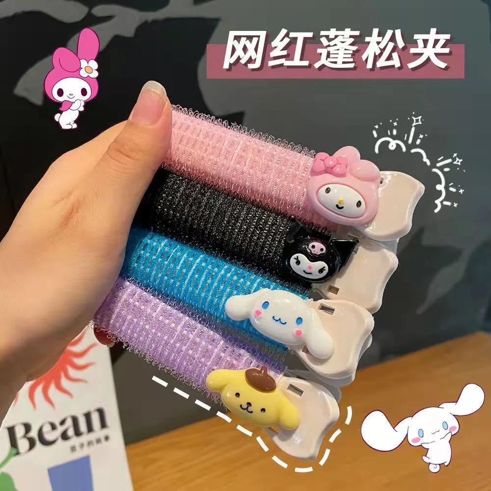 Lô Uốn Tóc Mái Tạo Kiểu Tóc Xoăn Bồng Bềnh Họa Tiết Hoạt Hình