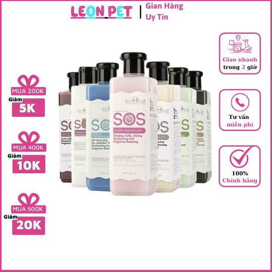 Sữa Tắm SOS cao cấp dành cho chó mèo (nhiều loại) sữa tắm cho thú cưng chống rụng lông và thơm lâu