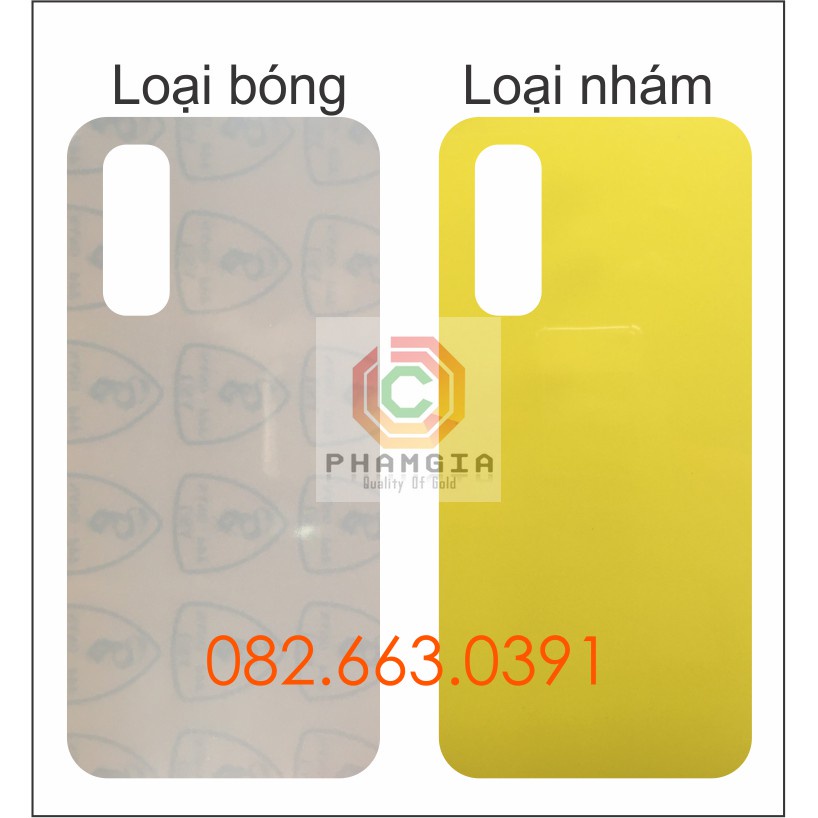Dán PPF bóng, nhám Realme 7 màn hình, mặt lưng, full lưng viền siêu bảo vệ