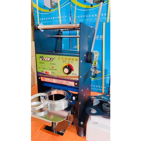 Máy dập nắp ly, máy dán miệng ly, máy dập nắp cốc trà sữa Eton B9