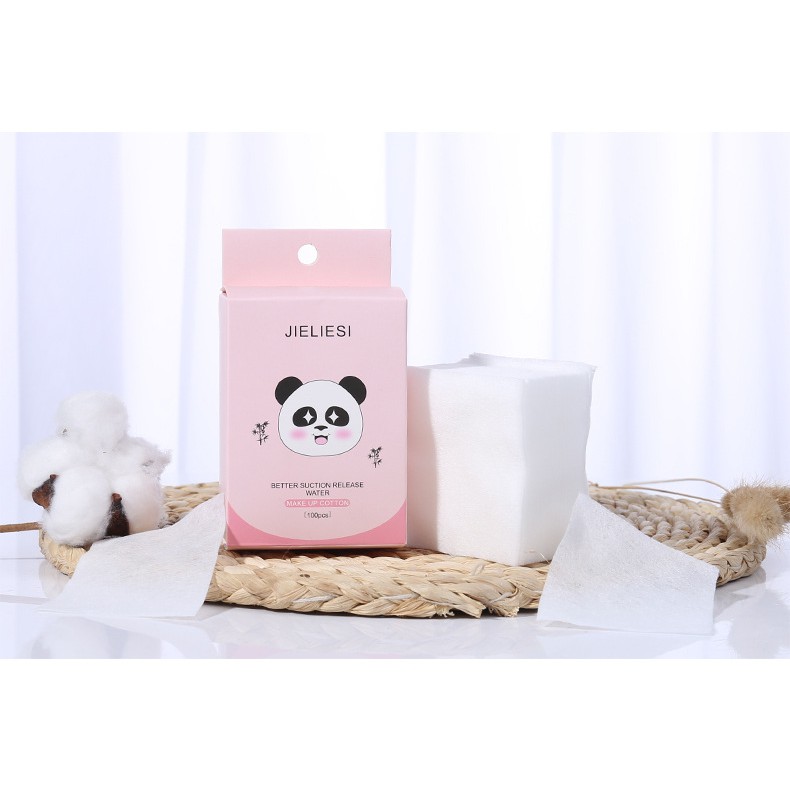 Túi 100 Khăn Giấy, Bông Tẩy Trang Lameila Loại Đẹp