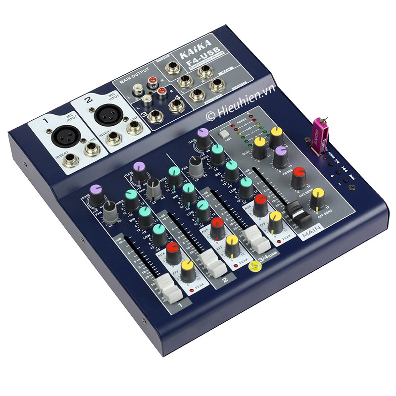 Bàn trộn âm thanh Mixer F4