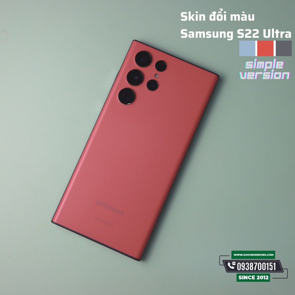 [S series] Miếng dán skin ppf đổi màu điện thoại Samsung Galaxy S22 Ultra cao cấp phiên bản Simple - S21 S20 S10 S9 Plus