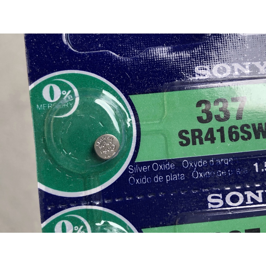 Pin cúc áo Sony muRata Silver Oxide 337 364 371 377 379 395 SR416SW thumbnail