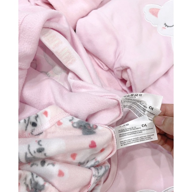 Bộ nỉ hồng dư xịn bé gái 92-140