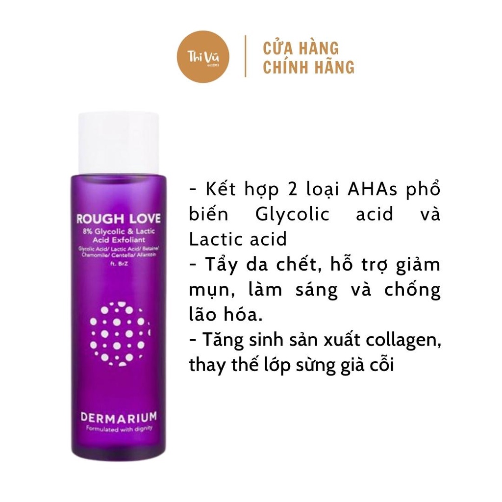 Tẩy da chết hoá học Dermarium Tricky Duet làm sạch sâu lỗ chân lông Rough Addiction Tender Wonder 150ml và 55ml