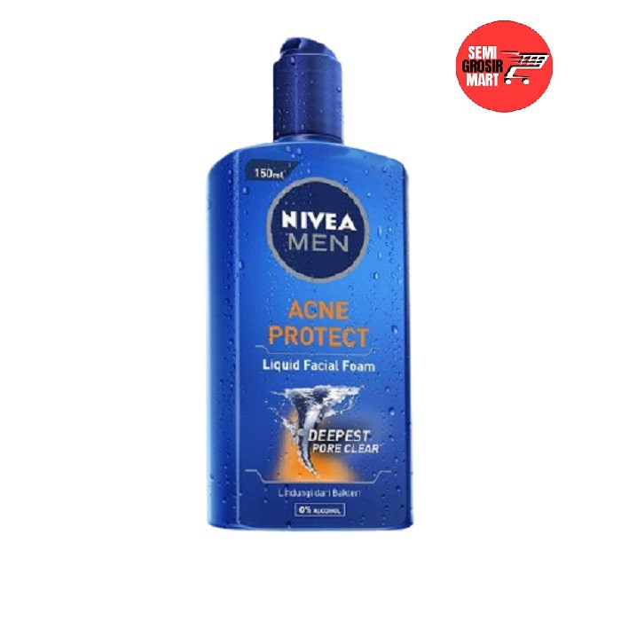 (hàng Mới Về) Sữa Rửa Mặt Tạo Bọt Nivea Trị Mụn Cho Nam 150ml