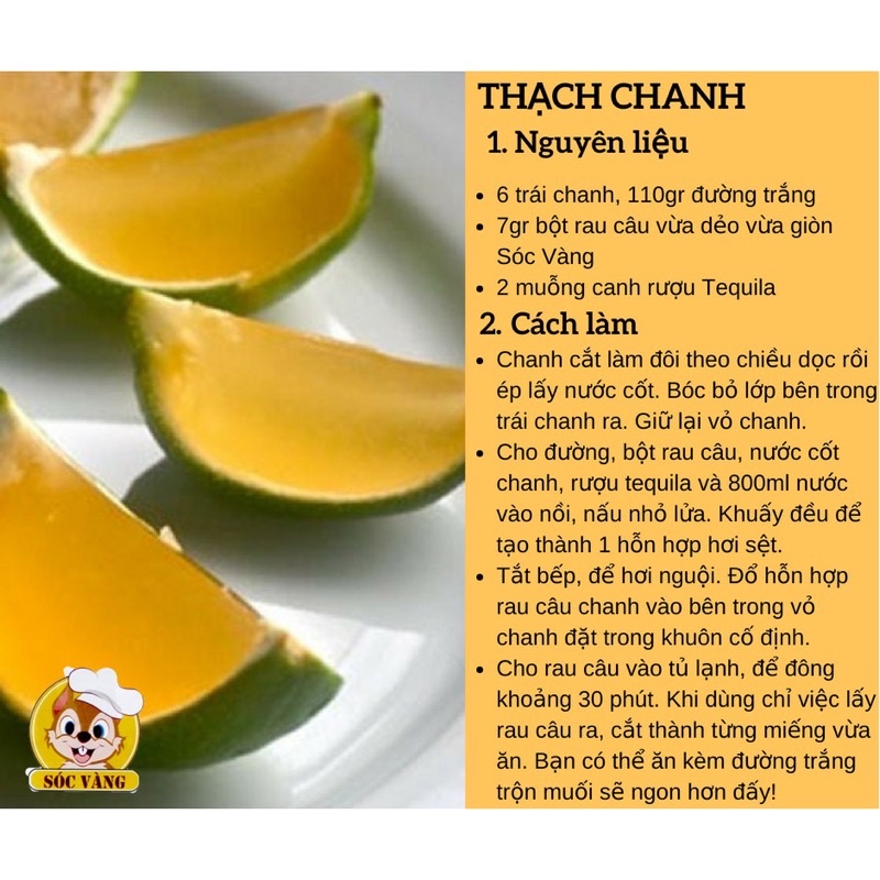 Rau Câu Sóc vàng hộp 12 gói