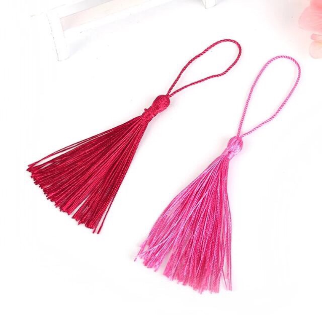 Tua rua mini, dây tua trang trí nhiều màu sắc đồng tâm may mắn nhỏ gọn