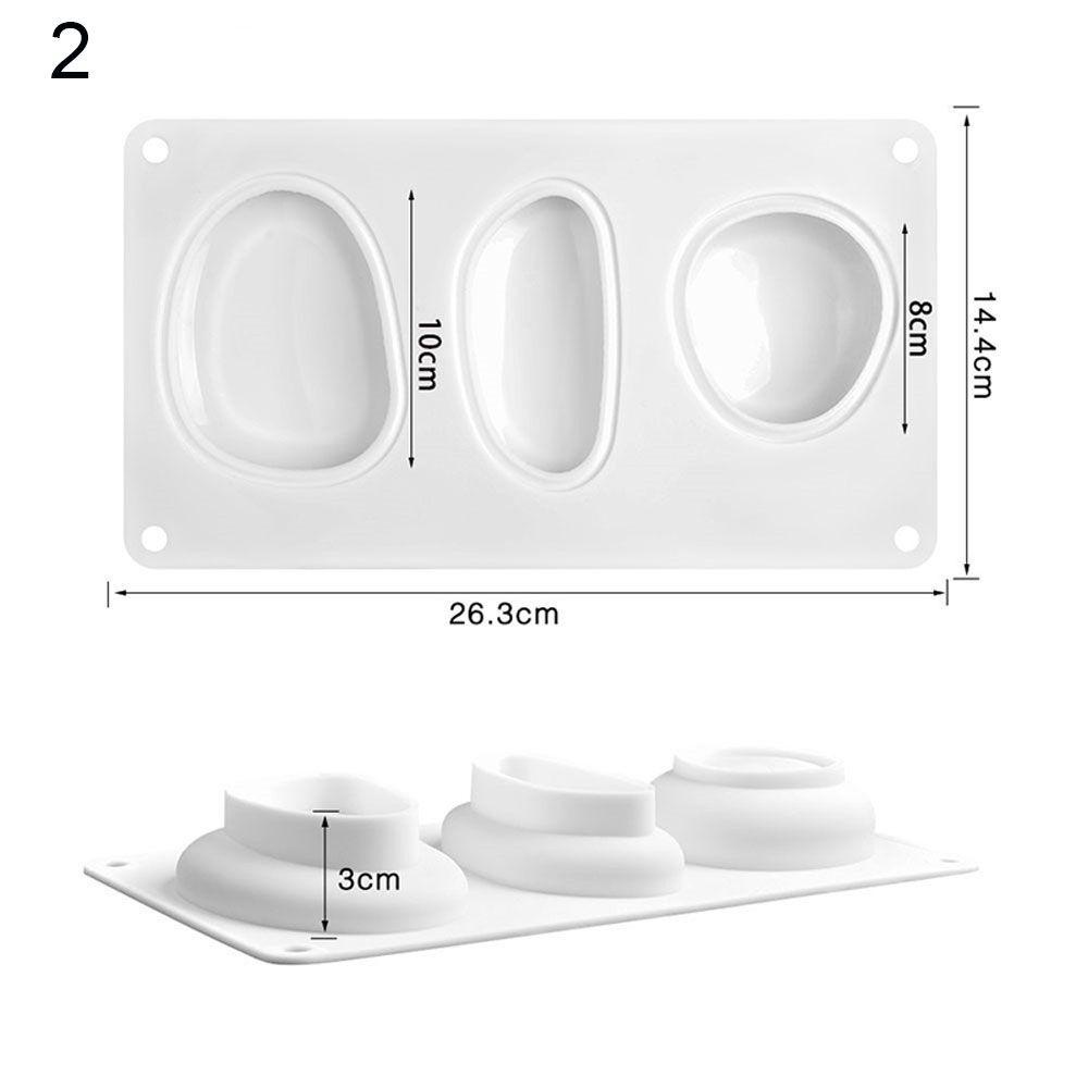 CONOPERY Khuôn Silicone Làm Bánh Hình Viên Đá Cuội Độc Đáo