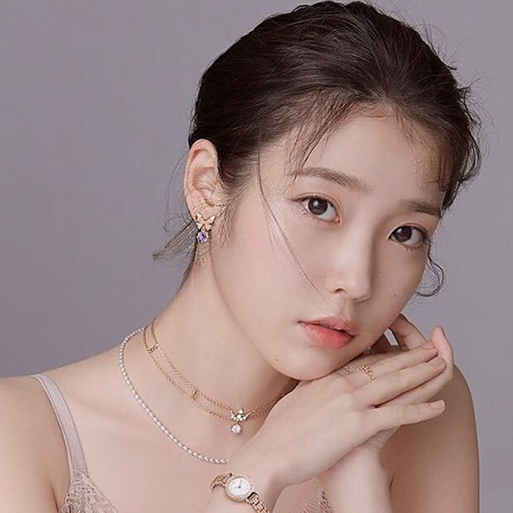 Bông Tai Hình Bướm Đính Đá zircon Màu Xanh Dương Phong Cách Hàn Quốc Cho Nữ