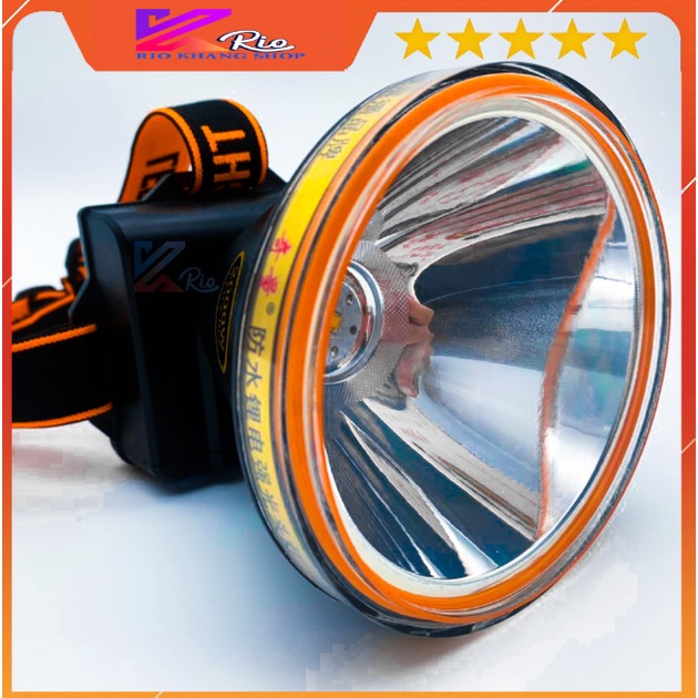 Đèn pin chống nước ♥️FREESHIP♥️ Đèn pin đội đầu 1 bóng siêu sáng 85W 🌸 đèn đi săn - soi ếch