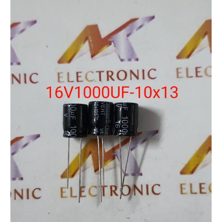 (Combo10 con) Tụ hóa 16V1000UF 16V 1000UF 1000UF16V 10x13mm