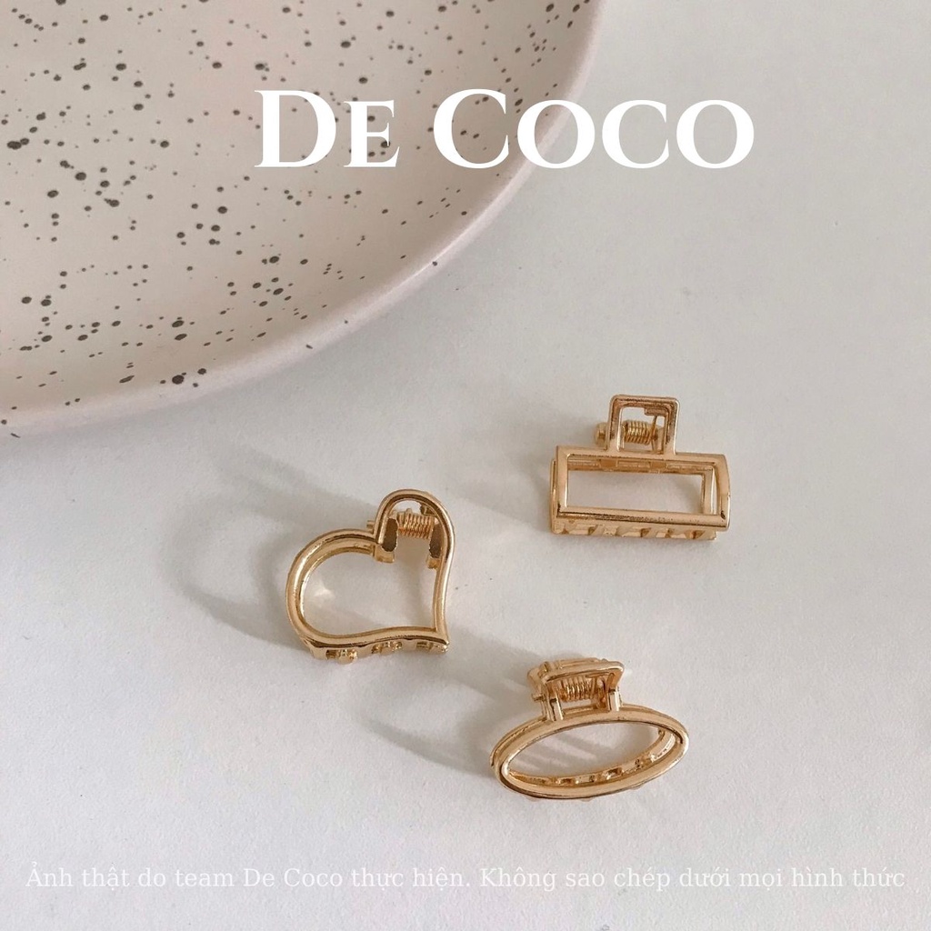 Kẹp tóc mái Hàn Quốc, kẹp tóc kim loại mini Lime decoco.accessories