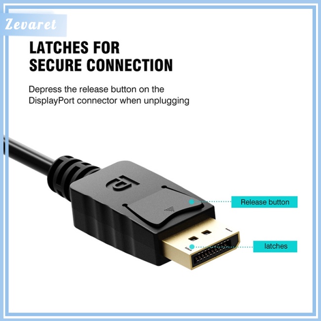 Dây Cáp Chuyển Đổi Từ Cổng DP Sang Cổng HDMI 1.8m Tiện Dụng