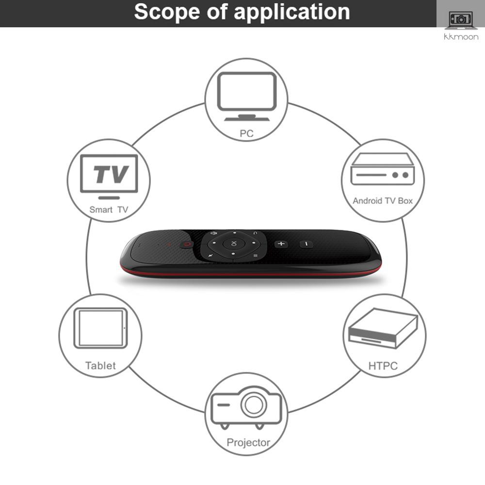 Chuột điều khiển không dây Wechip W2 2.4G cho đầu TV Android PC
