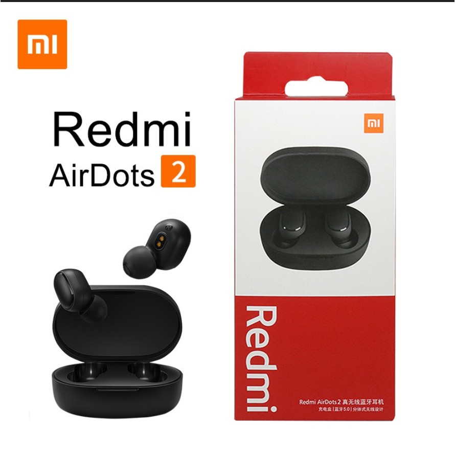 Tai nghe Bluetooth True Wireless Redmi Airdots 2 XIAOMI Full box tặng cáp sạc