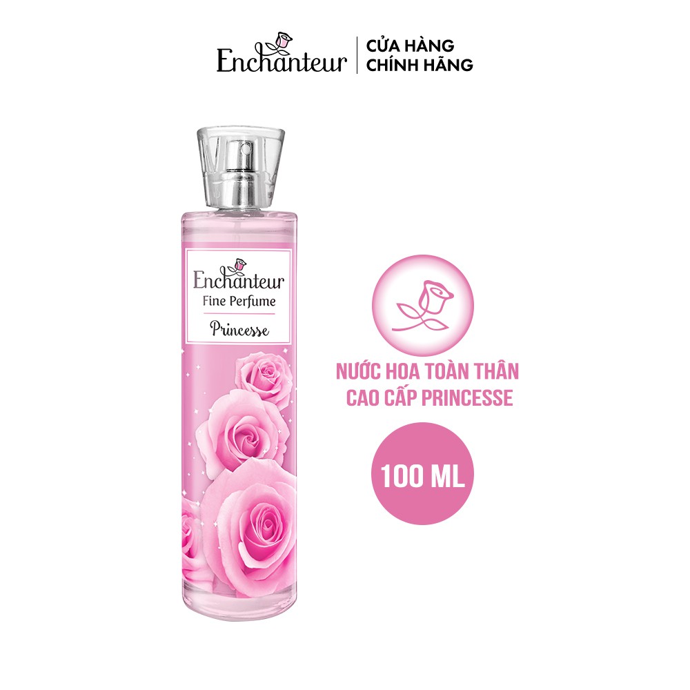 Nước hoa toàn thân cao cấp Enchanteur hương Princesse/ Chic/ Beauté 100ml | Thế Giới Skin Care