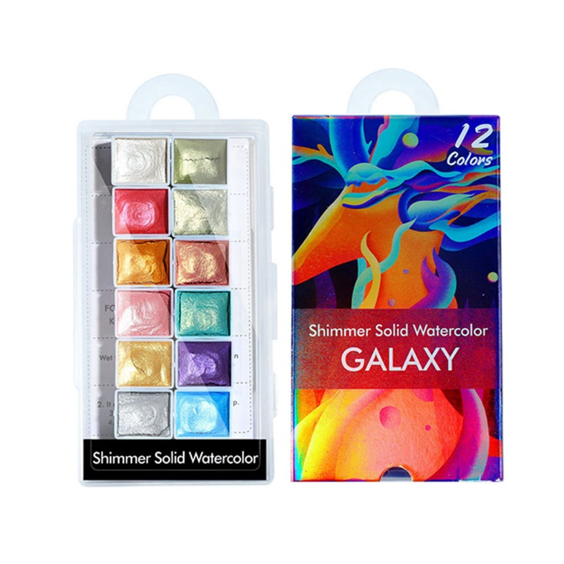 Hộp 6 / 12 Màu Nước Sơn Móng Tay Ánh Ngọc Trai Lấp Lánh