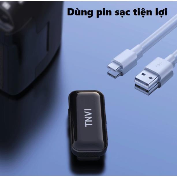 Micro cài áo không dây TNVI V3 PRO kẹp áo gọn nhẹ, thu âm tốt