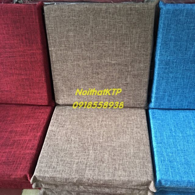 Nệm ngồi Noithatktp dày 5cm nhiều màu góc nhọn