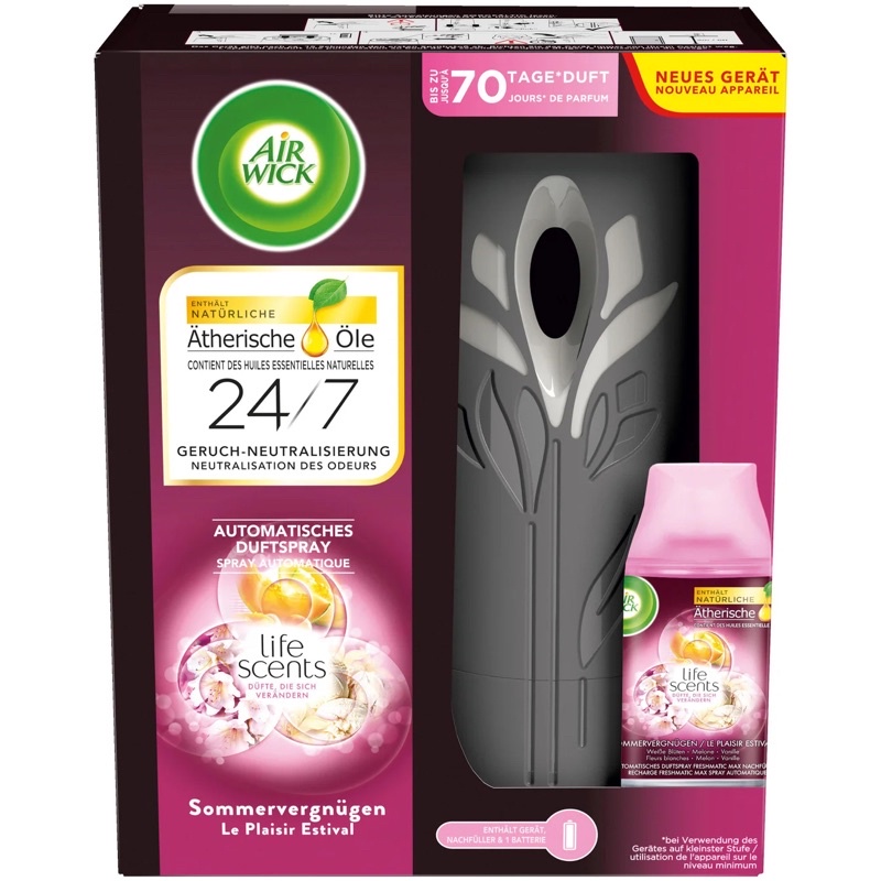 Xịt thơm phòng tự động,Lõi thay Glade/ Air Wick, chạy pin