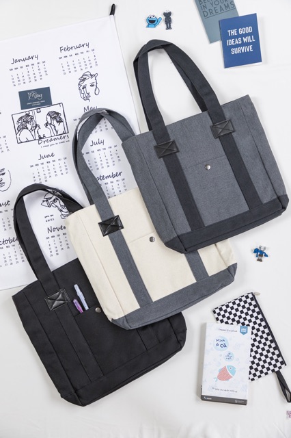 Túi vải đi học và đi làm văn phòng - Buzzi tote - May’s Tote Bag