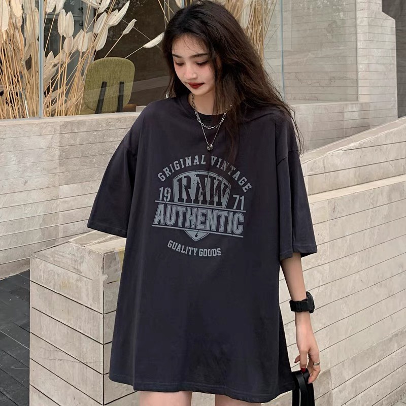 Áo thun phông tay lỡ nữ form rộng unisex AT 514