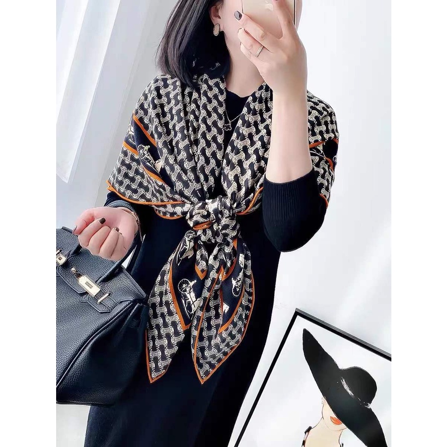 Khăn choàng cổ chất liệu đũi
