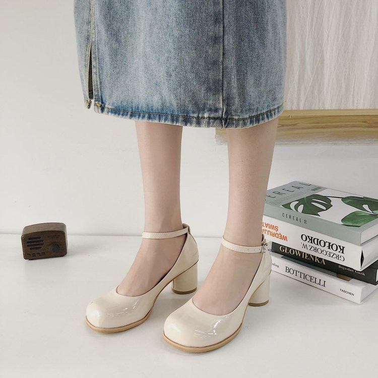 Giày Búp Bê Nữ Mũi Tròn Đế Dày Thời Trang Hàn Quốc Xinh Xắn | BigBuy360 - bigbuy360.vn
